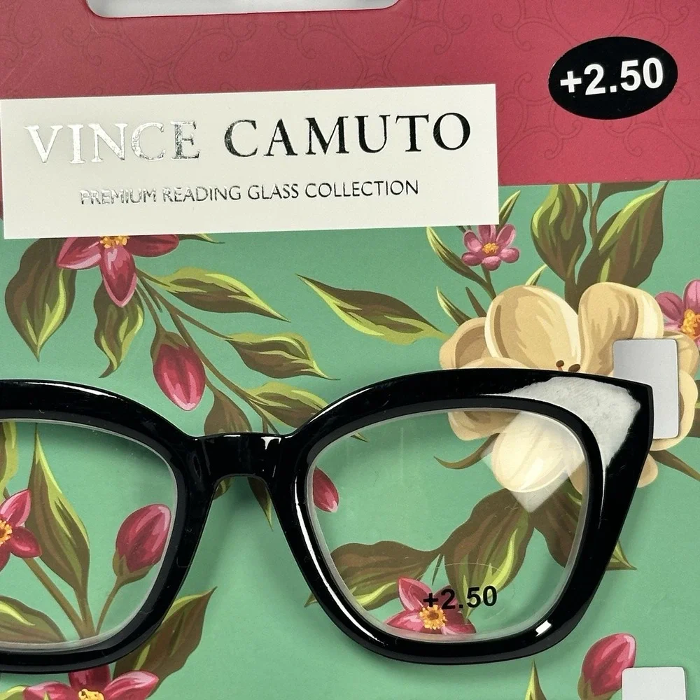Vince Camuto Cat Eye Reading Glasses 3 Pack +2.50 Floral Fashion Set